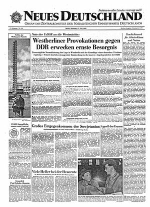 Neues Deutschland Online-Archiv vom 17.07.1962