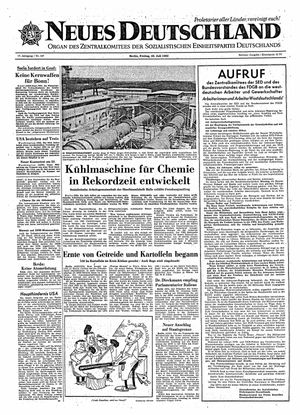 Neues Deutschland Online-Archiv vom 20.07.1962