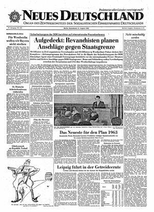 Neues Deutschland Online-Archiv vom 11.08.1962