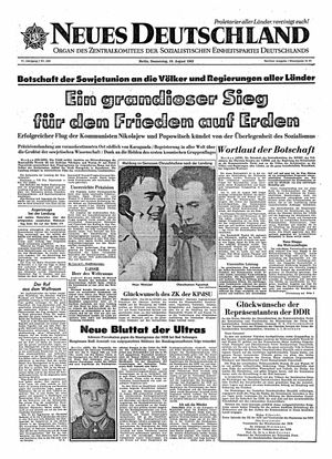 Neues Deutschland Online-Archiv vom 16.08.1962