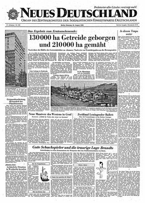 Neues Deutschland Online-Archiv vom 28.08.1962