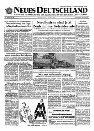 Neues Deutschland Online-Archiv vom 06.09.1962