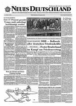 Neues Deutschland Online-Archiv vom 20.09.1962