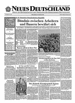 Neues Deutschland Online-Archiv vom 24.09.1962