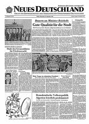 Neues Deutschland Online-Archiv vom 27.09.1962