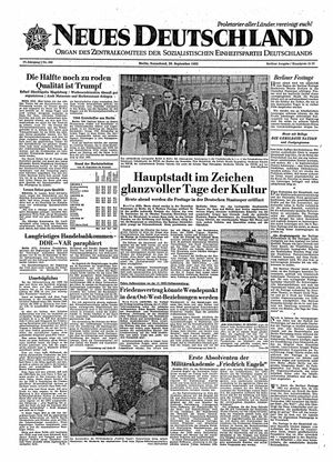 Neues Deutschland Online-Archiv vom 29.09.1962