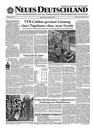 Neues Deutschland Online-Archiv vom 03.10.1962