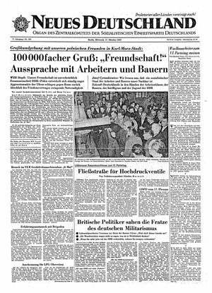 Neues Deutschland Online-Archiv vom 17.10.1962