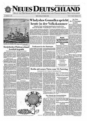 Neues Deutschland Online-Archiv vom 19.10.1962