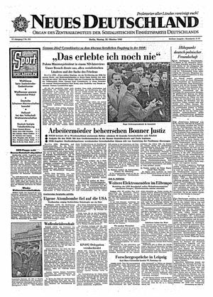 Neues Deutschland Online-Archiv vom 22.10.1962