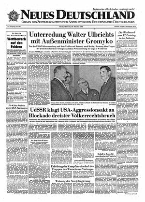 Neues Deutschland Online-Archiv vom 24.10.1962