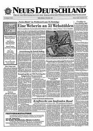 Neues Deutschland Online-Archiv vom 05.11.1962