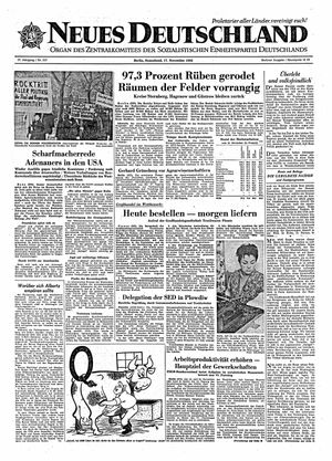 Neues Deutschland Online-Archiv vom 17.11.1962