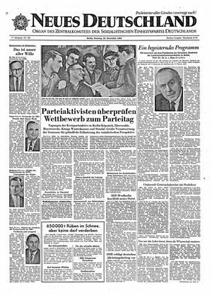 Neues Deutschland Online-Archiv vom 25.11.1962
