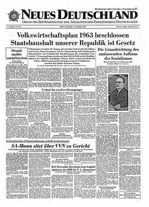 Neues Deutschland Online-Archiv vom 01.12.1962