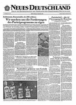 Neues Deutschland Online-Archiv vom 04.12.1962
