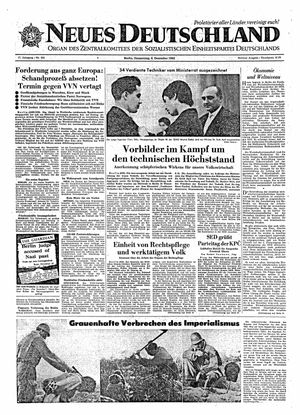 Neues Deutschland Online-Archiv vom 06.12.1962