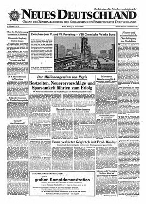 Neues Deutschland Online-Archiv vom 11.01.1963