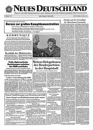 Neues Deutschland Online-Archiv vom 13.01.1963