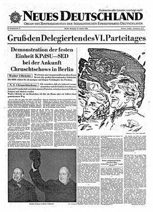 Neues Deutschland Online-Archiv vom 15.01.1963