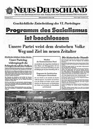 Neues Deutschland Online-Archiv vom 19.01.1963