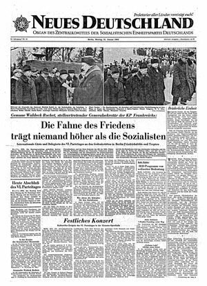 Neues Deutschland Online-Archiv vom 21.01.1963