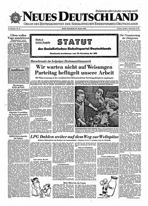 Neues Deutschland Online-Archiv vom 26.01.1963