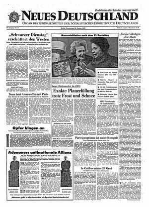 Neues Deutschland Online-Archiv vom 31.01.1963