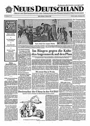 Neues Deutschland Online-Archiv vom 04.02.1963