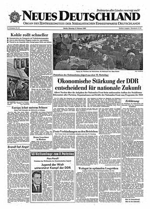 Neues Deutschland Online-Archiv vom 05.02.1963