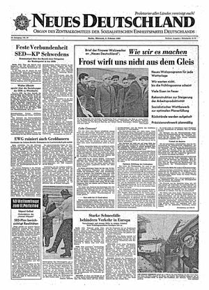 Neues Deutschland Online-Archiv vom 06.02.1963