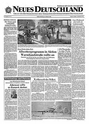 Neues Deutschland Online-Archiv vom 12.02.1963