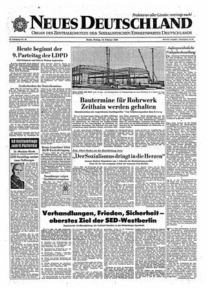 Neues Deutschland Online-Archiv vom 15.02.1963