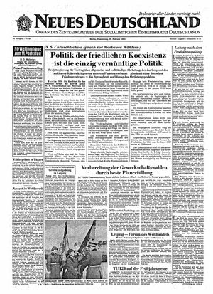 Neues Deutschland Online-Archiv vom 28.02.1963
