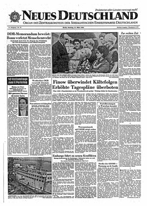 Neues Deutschland Online-Archiv vom 17.03.1963