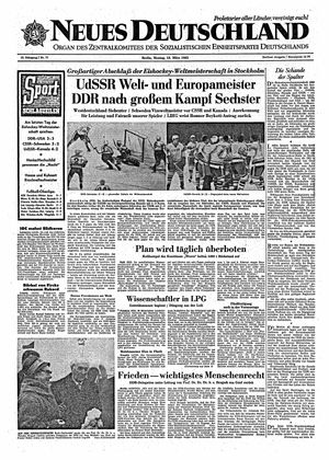 Neues Deutschland Online-Archiv vom 18.03.1963