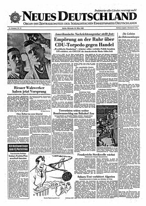 Neues Deutschland Online-Archiv vom 20.03.1963