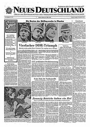 Neues Deutschland Online-Archiv on Mar 25, 1963