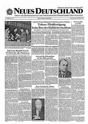 Neues Deutschland Online-Archiv vom 28.03.1963