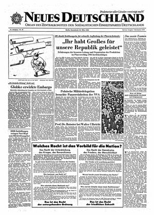 Neues Deutschland Online-Archiv vom 30.03.1963