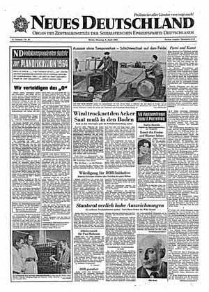 Neues Deutschland Online-Archiv vom 09.04.1963