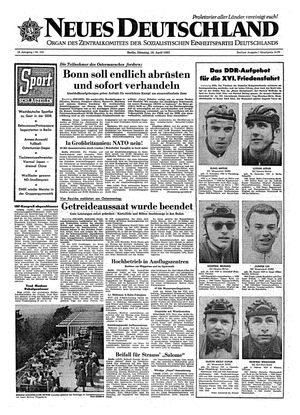 Neues Deutschland Online-Archiv vom 16.04.1963