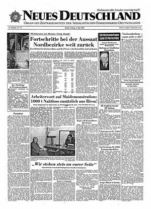 Neues Deutschland Online-Archiv vom 03.05.1963