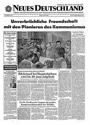 Neues Deutschland Online-Archiv vom 07.05.1963