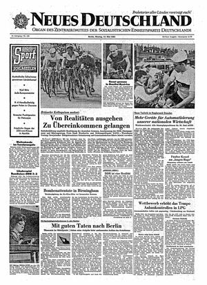 Neues Deutschland Online-Archiv vom 13.05.1963