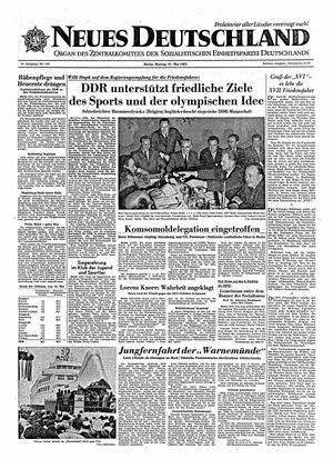 Neues Deutschland Online-Archiv vom 27.05.1963