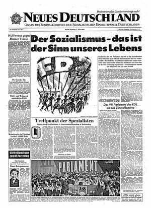 Neues Deutschland Online-Archiv vom 02.06.1963