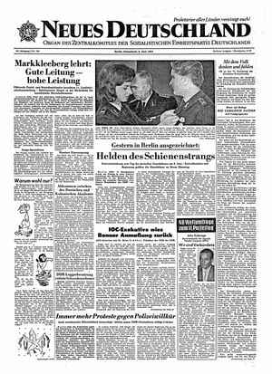 Neues Deutschland Online-Archiv vom 08.06.1963