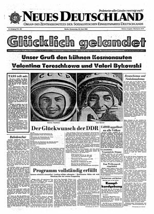 Neues Deutschland Online-Archiv vom 20.06.1963