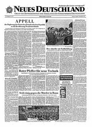 Neues Deutschland Online-Archiv vom 21.06.1963